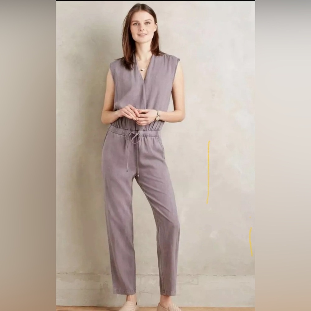 Anthropologie Cloth & Stone Mignon Crossfront Jumpsuit